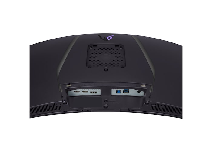 34GS95QE 的端口近視圖