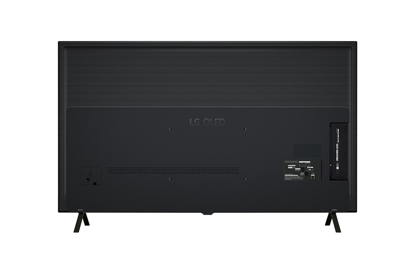 LG OLED B4E 電視的後面視圖