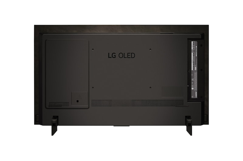 LG OLED evo C4 4K 智能電視的後面視圖