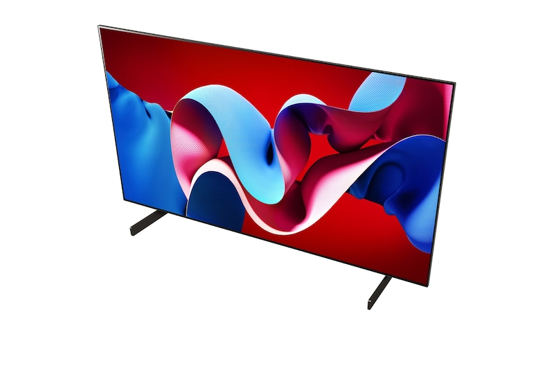 從下方角度看 LG OLED evo C4 4K 智能電視
