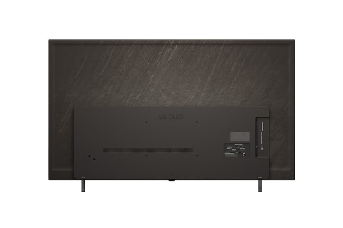 LG OLED AI B5 4K 智能電視的後視圖。
