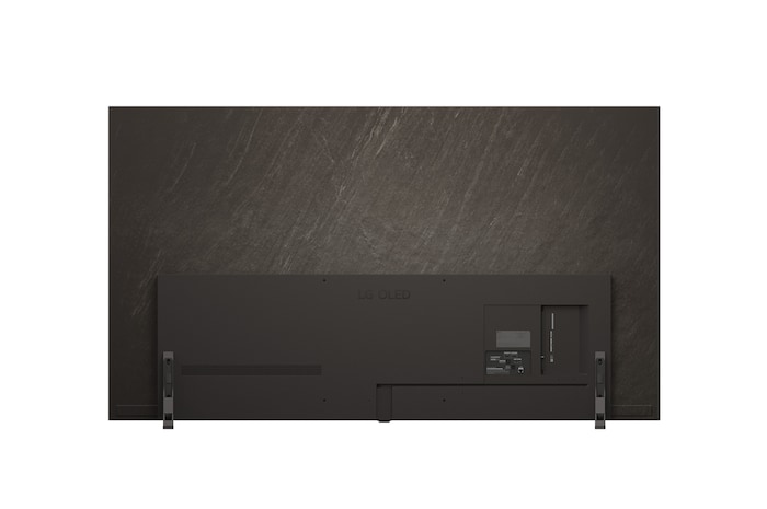 LG OLED AI B5 4K 智能電視的後視圖。