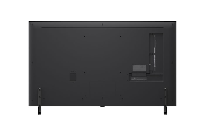 LG QNED80 TV 的後視圖