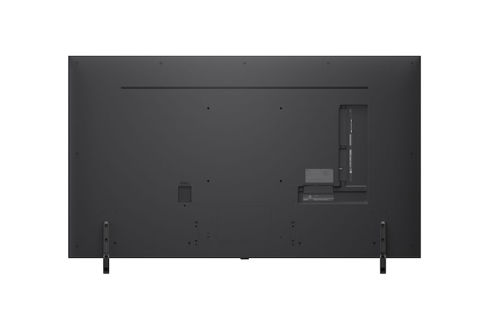 LG QNED80 TV 的後視圖