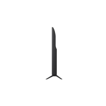 LG UHD UA75 電視左側面視圖。