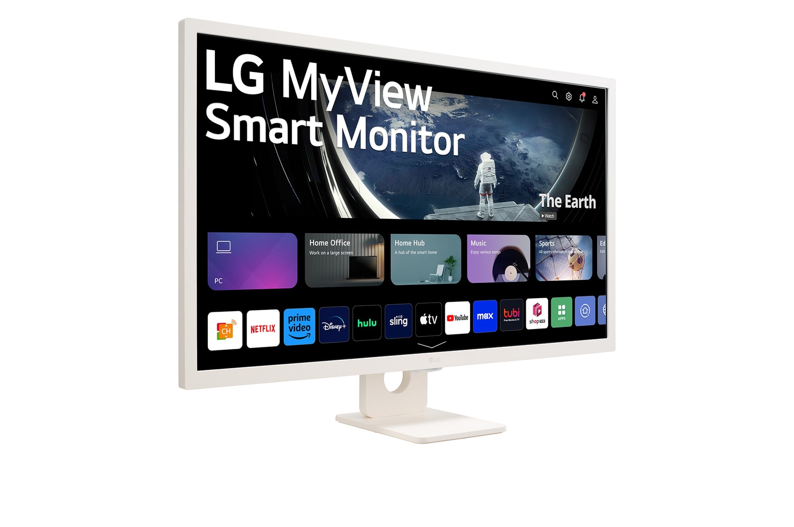 LG 31.5 吋全高清 IPS 智能顯示器，配備 webOS, 32SR50F-W
