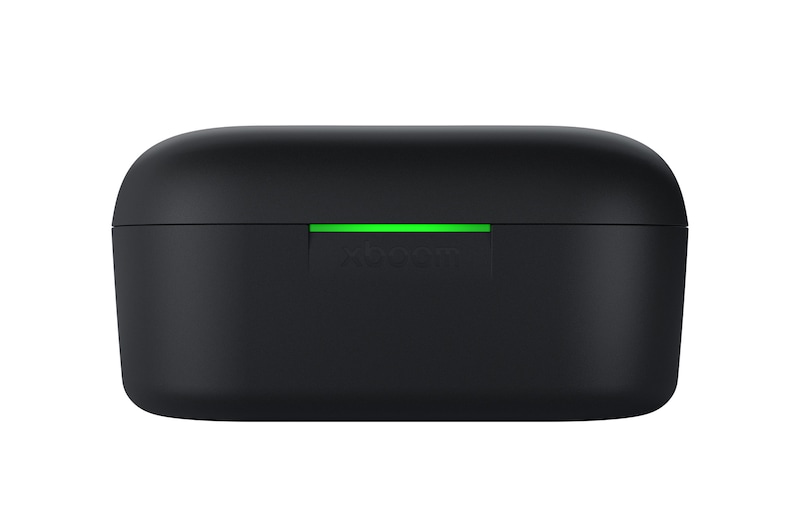 LG xboom Buds 充電盒正視圖