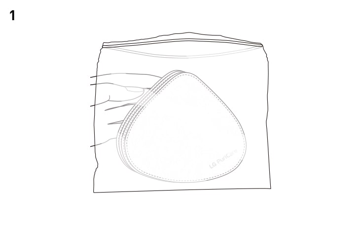 Remove 1 inner cover from the inner cover packaging