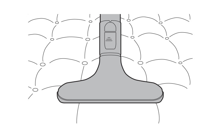 Use this tool to clean up dust and foreign objects from mattresses delicate fabrics and upholstery