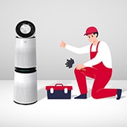 Front view of  Air Purifier Deep Cleaning Service   MAP65190201
