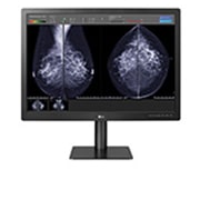front view of 31HN713D with mammography imaging results viewed in a software program on the screen 