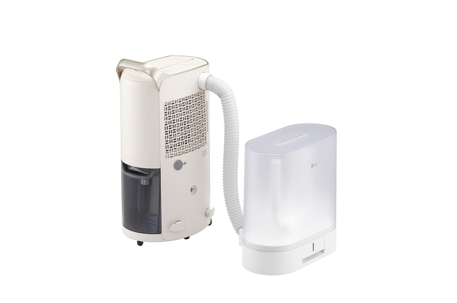 image of the Drying Case connected to the LG dehumidifier