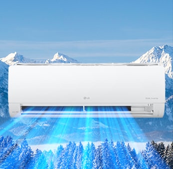 The strong wind coming out of the product.