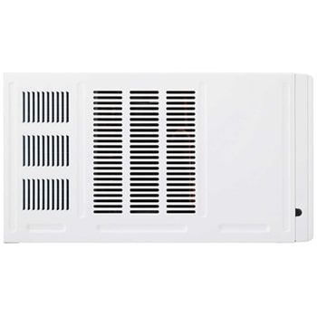 Right side view of an LG window air conditioner.
