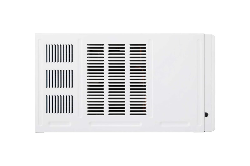 Right side view of an LG window air conditioner.