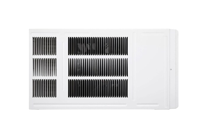 Right side view of an LG window air conditioner.