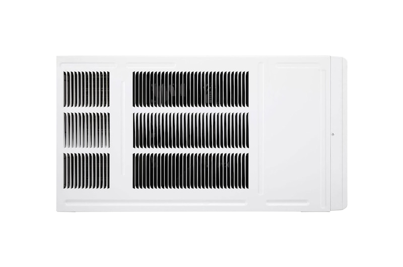 Right side view of an LG window air conditioner.