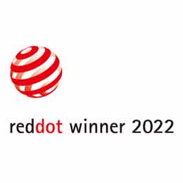 Red Dot Design Award Logo appears