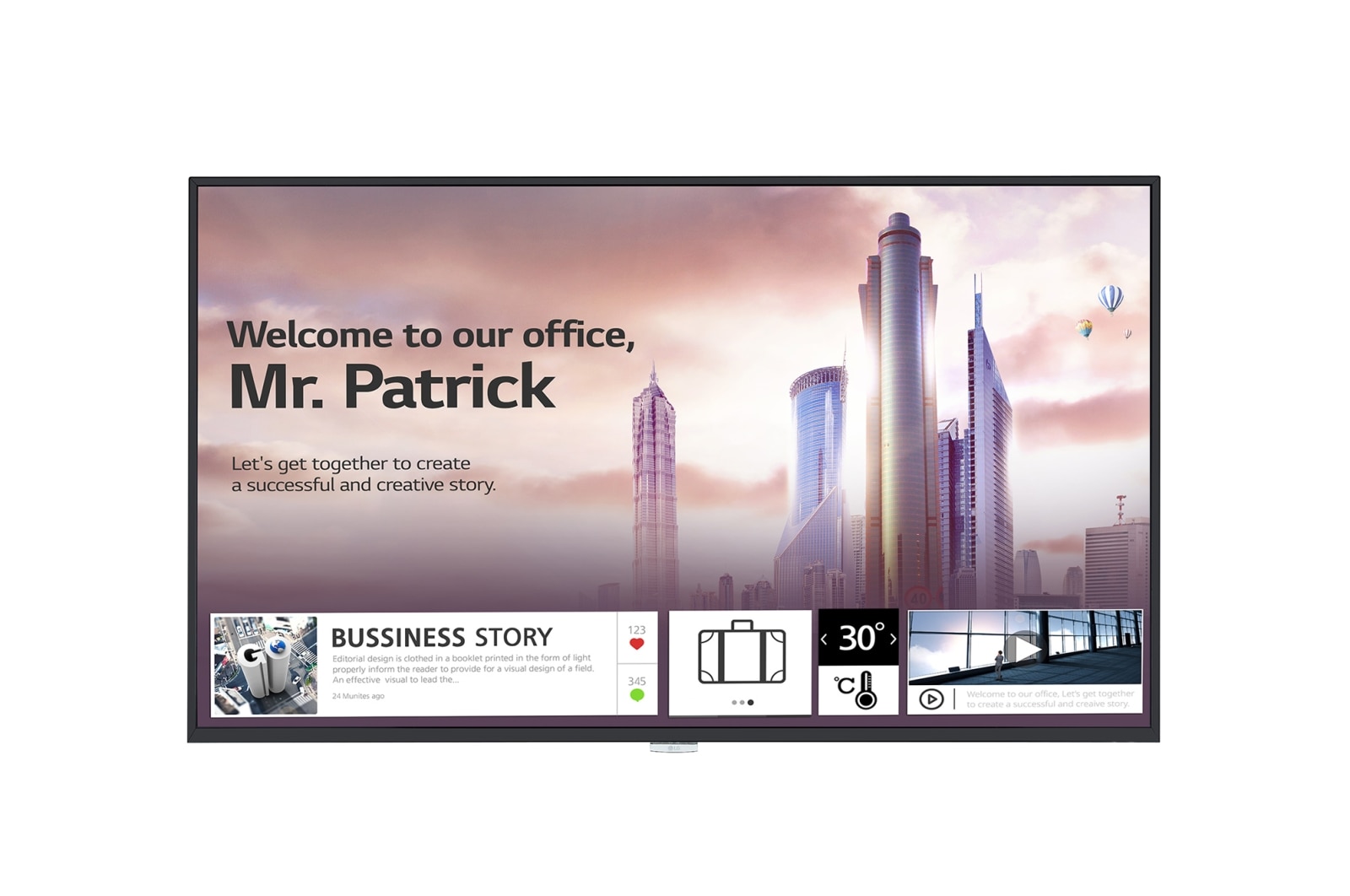 LG UH5F Series - 43" Digital Signage, 43UH5F-H