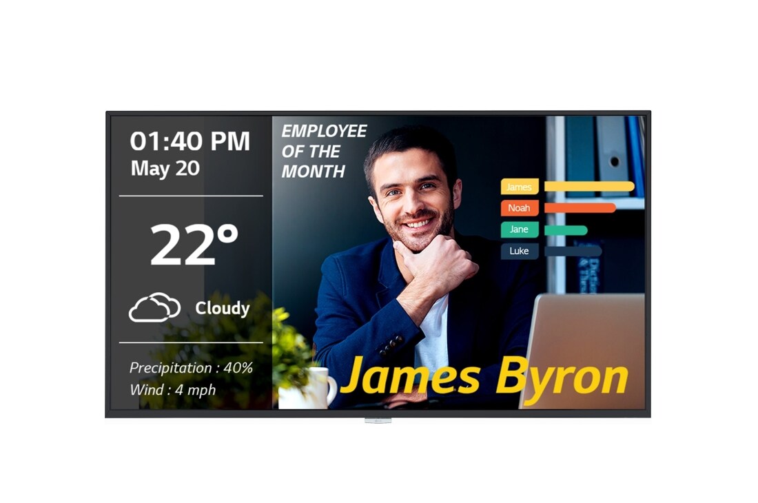 LG UM3DG Series - 43" Digital Signage, 43UM3DG-B