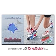 Front view of UL3J Series - 75&#39;&#39; webOS UHD Signage 75UL3J-B