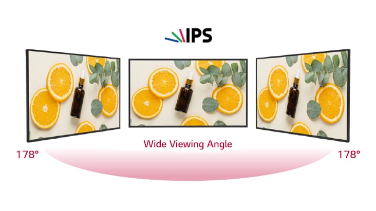 With a 178-degree wide viewing angle, the display content is visible from any angle.