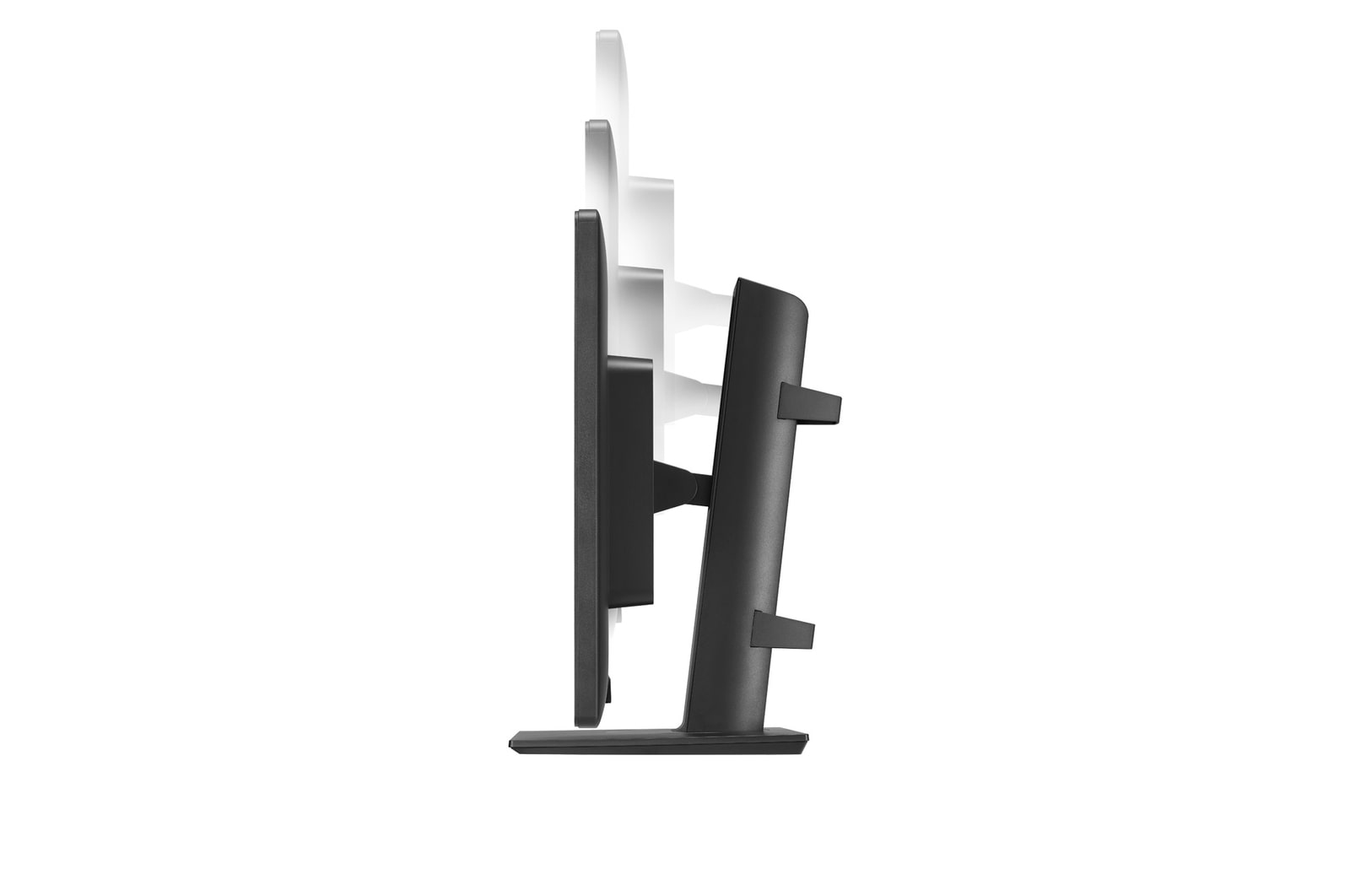 side view of 24HR513C screen moving downwards for height adjustment