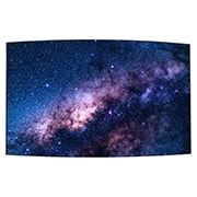 Front view of EF5G Series - OLED Signage with Flexible Curved Open Frame 55EF5G-L