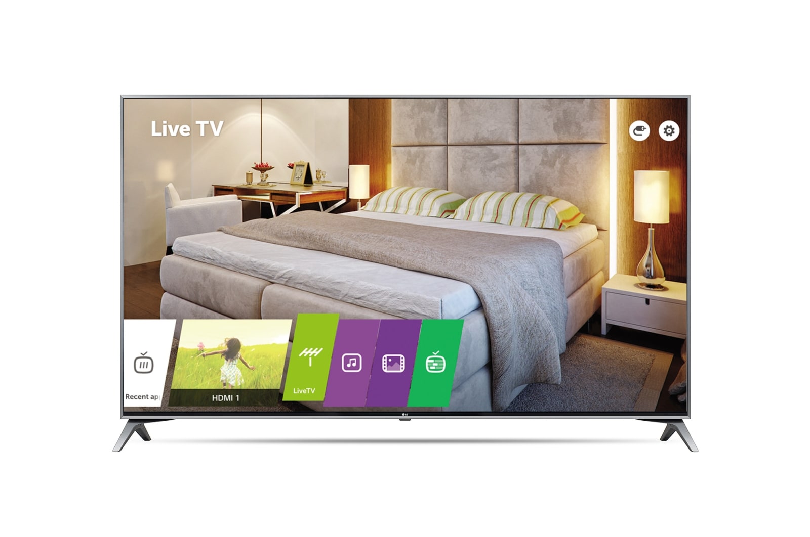 Front view of UV760H Series - 43&#34; Commercial Hotel TV 43UV760H
