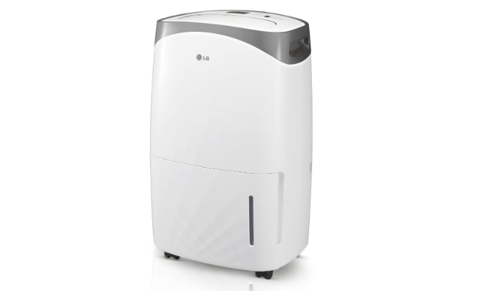 Front view of LG 18.7L Dehumidifier LD106FSD0