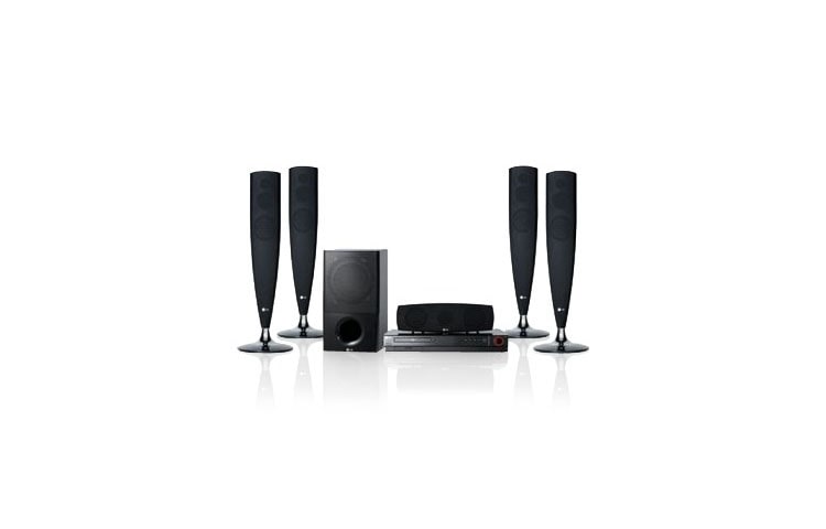 Front view of LG 500W Home Cinema Designed to match you 32&#34; LCD TV HT554TM