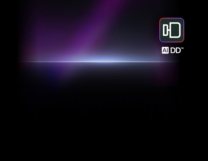 LG AI DD logo is displayed on the right against a black and purple gradient background.