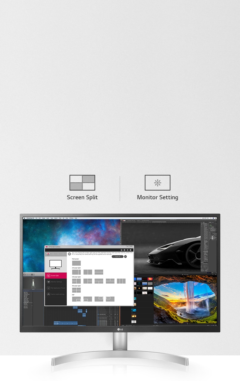27'' UltraFine™ 4K UHD Monitor - 27UL500 | LG HK