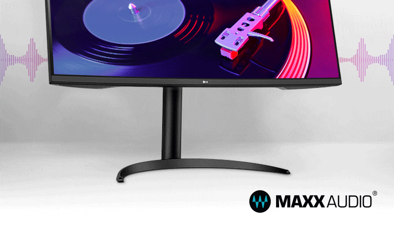 This streamlined display features a slim bezel on three sides and no distractions from the dazzlingly precise, lifelike image while 7W Stereo Speakers with MaxxAudio® completes your immersive experience.