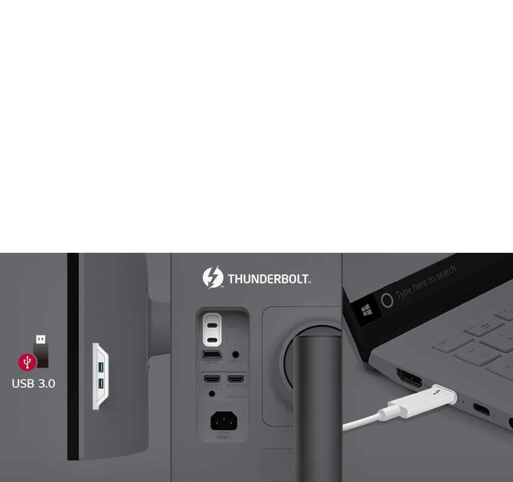 Thunderbolt™ 4 and Multi Ports offering easy control and connectivity.