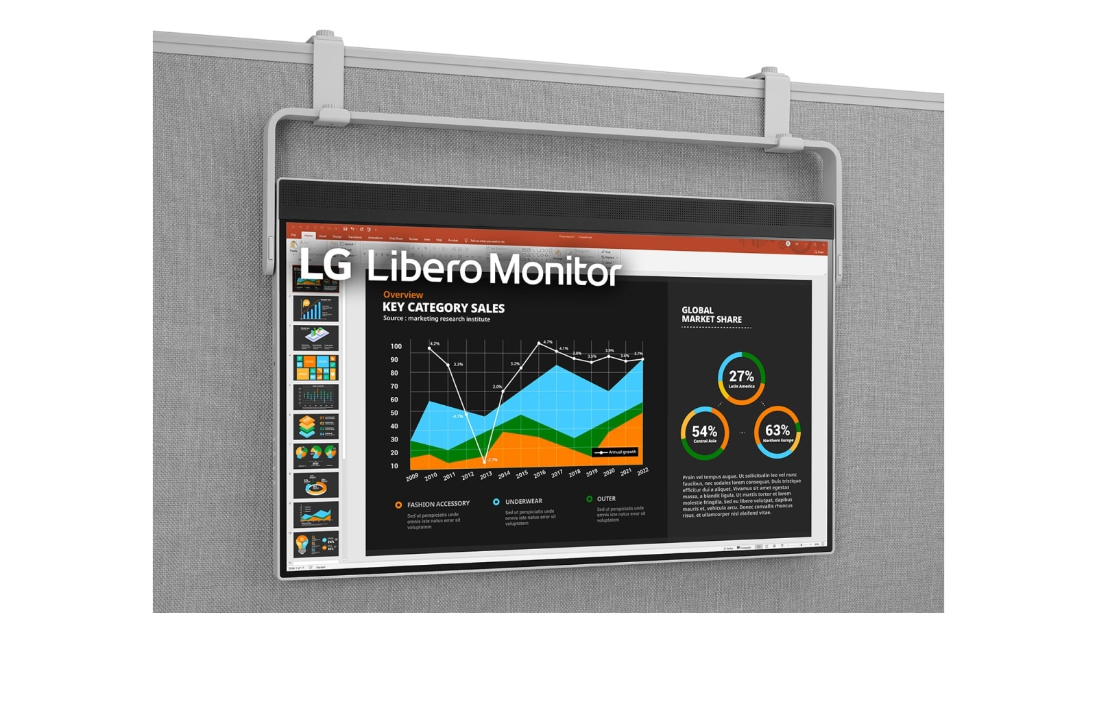 LG 27-inch QHD Libero Monitor with Detachable Full HD Webcam, 27BQ70QC-S