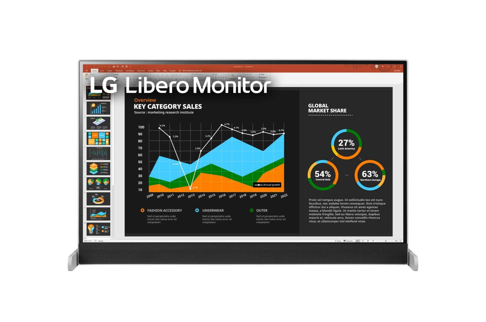 LG 27-inch QHD Libero Monitor with Detachable Full HD Webcam, 27BQ70QC-S