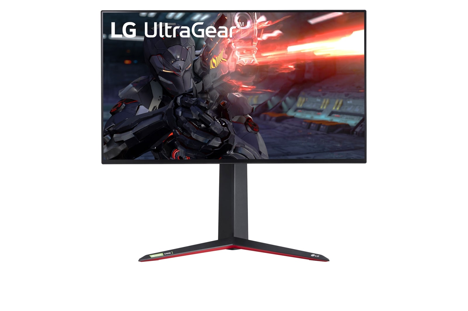 Front view of 27&#34; UltraGear™ UHD 4K Nano IPS 1ms (GtG) Gaming Monitor with 144Hz 27GN950-B