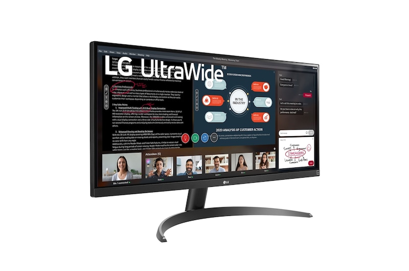 LG 29" 21:9 UltraWide™ Full HD IPS Monitor with AMD FreeSync™, 29WP500-B