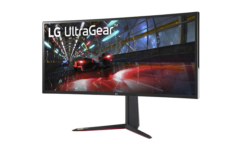 LG 37.5” 21:9 UltraGear™ QHD+ Nano IPS 1ms (GtG) Curved Gaming Monitor with 144Hz, 38GN950-B