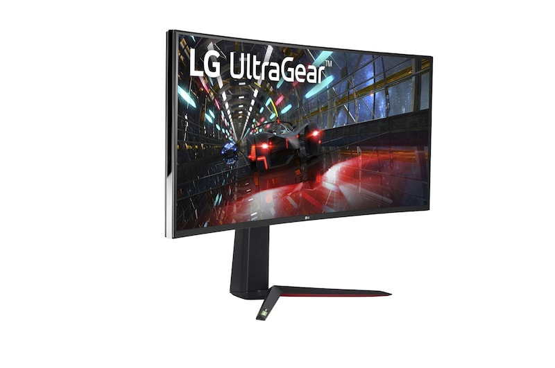LG 37.5” 21:9 UltraGear™ QHD+ Nano IPS 1ms (GtG) Curved Gaming Monitor with 144Hz, 38GN950-B