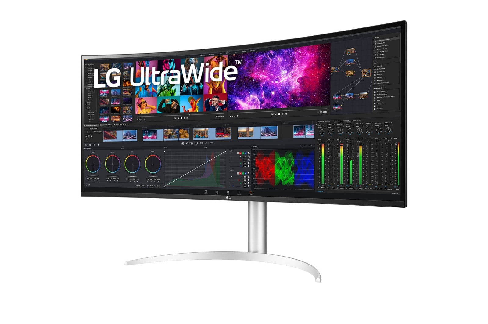 LG 39.7" Curved UltraWide™ 5K2K Nano IPS Display, 40WP95C-W