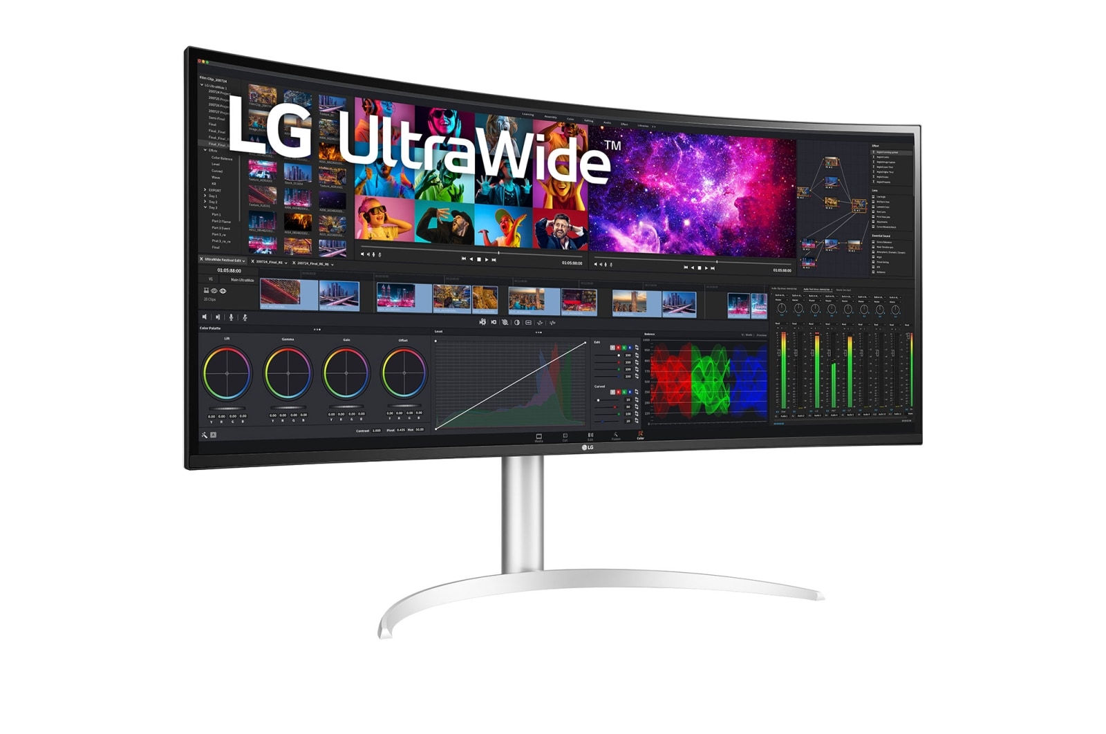 LG 39.7" Curved UltraWide™ 5K2K Nano IPS Display, 40WP95C-W