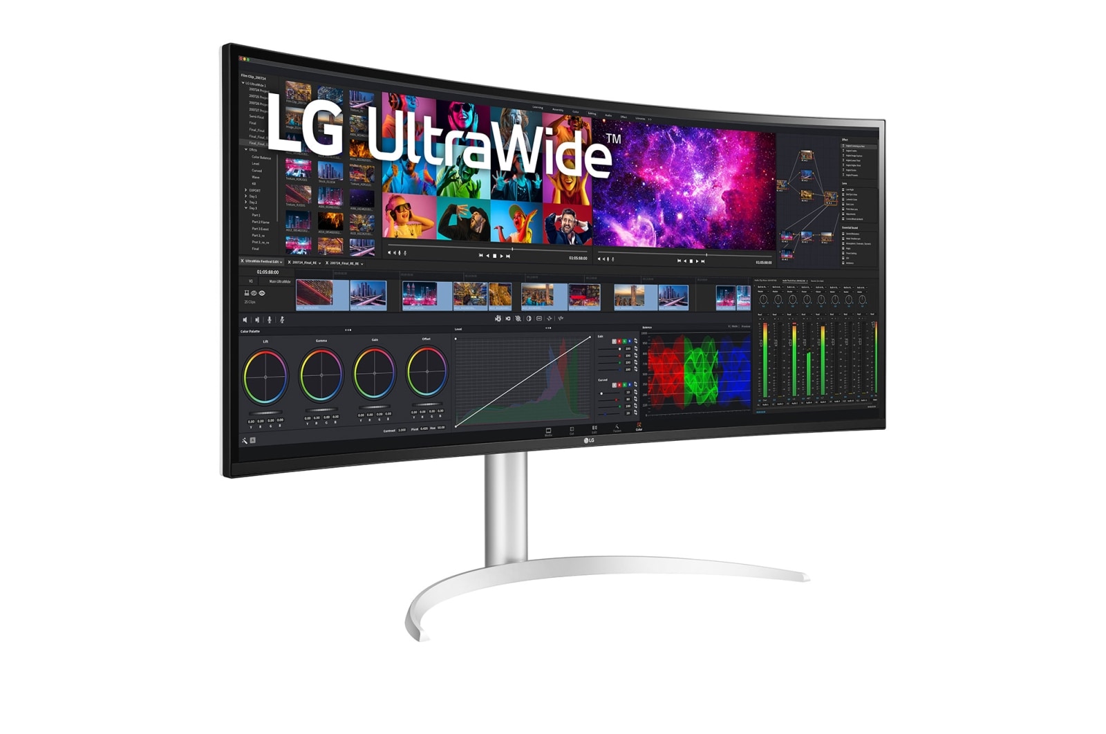 LG 39.7" Curved UltraWide™ 5K2K Nano IPS Display, 40WP95C-W