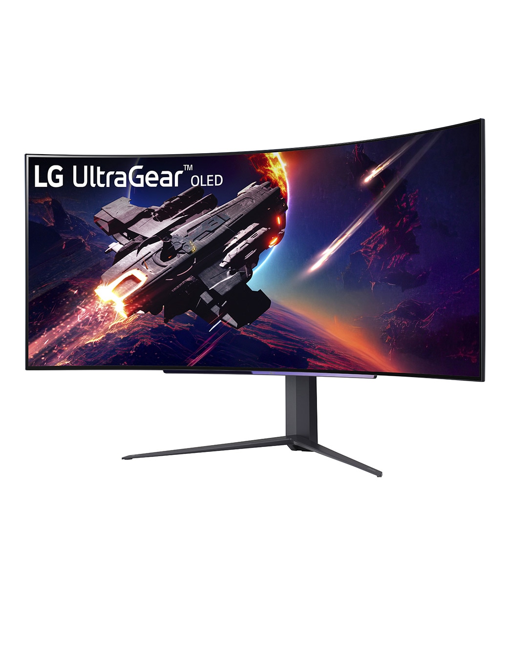 LG 45GR95QE 1440p ウルトラワイドモニター 45” UltraGear™ 21:9 WQHD Curved OLED Gaming Monitor with