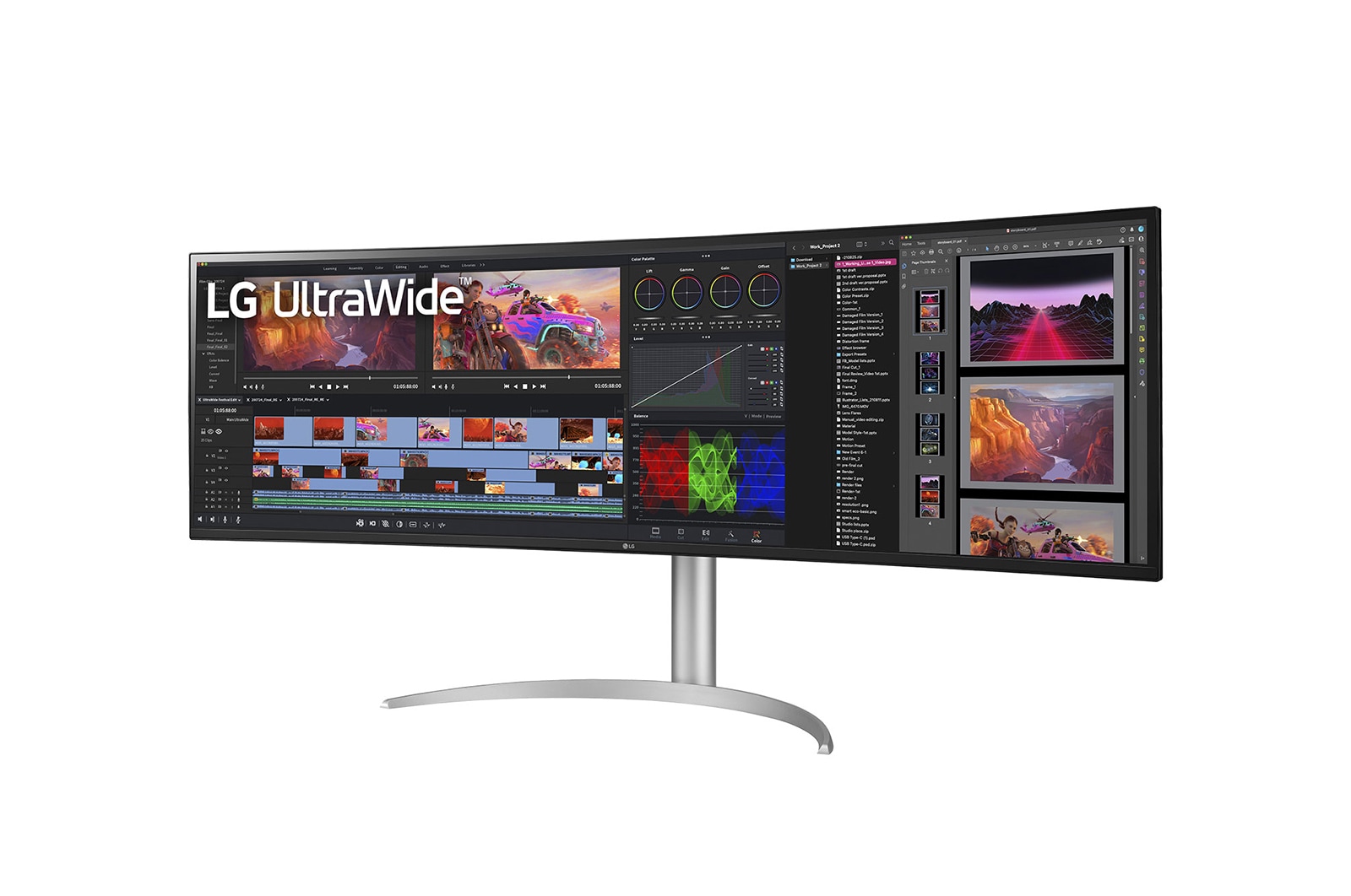 LG 49" 32:9 UltraWide™ Dual QHD Nano IPS™ Curved Monitor, 49WQ95C-W