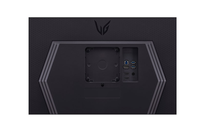 close-up view of ports