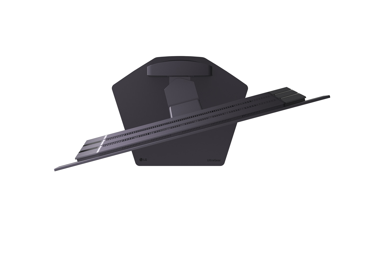 -30 degree swivel monitor top view of 27GX700A