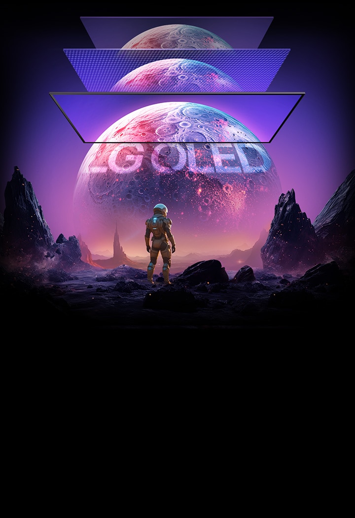 Planetary images appear brighter and clearer on LG OLED monitors.	