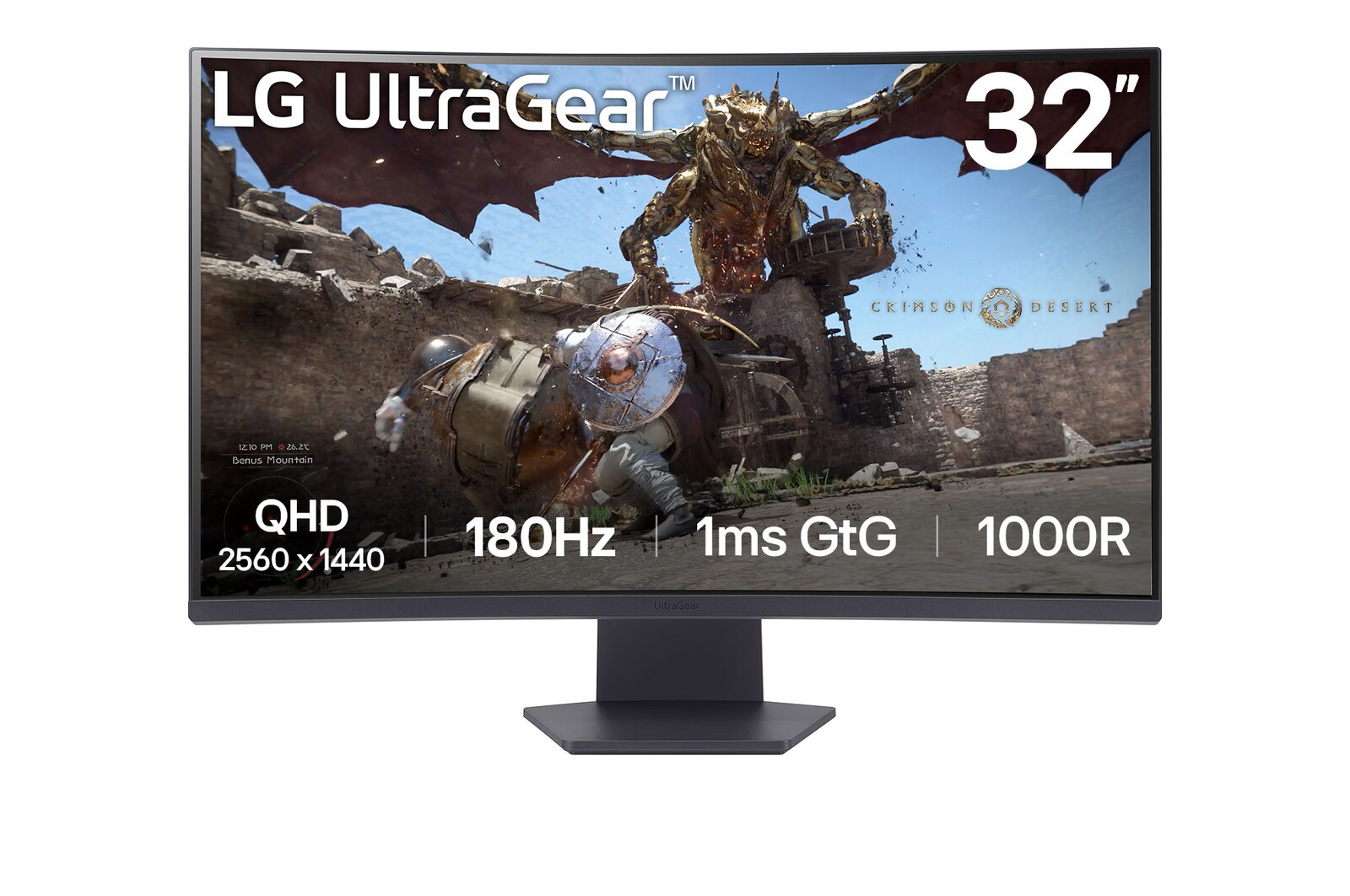 31.5” UltraGear™ QHD 1000R curved gaming monitor | 1ms (GtG